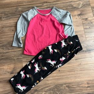 Girl’s Old Navy Gap Fleece Halloween Pajama Set